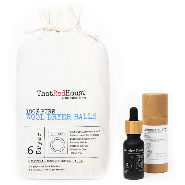 Wool Dryer Ball and Laundry Tonic bonus pack